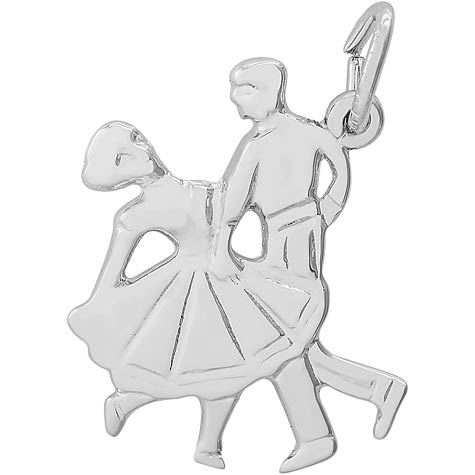 14K White Gold Dancing Couple Charm by Rembrandt Charms 14K White Gold Dancing Couple Charm by Rembrandt Charms