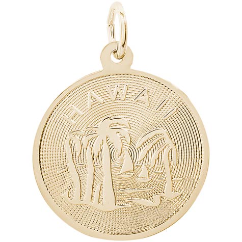 14K Gold Hawaii Charm by Rembrandt Charms 14K Gold Hawaii Charm by Rembrandt Charms