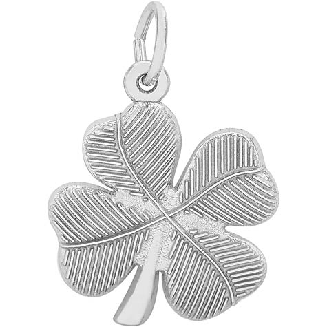 Sterling Silver Four Leaf Clover Charm by Rembrandt Charms Sterling Silver Four Leaf Clover Charm by Rembrandt Charms