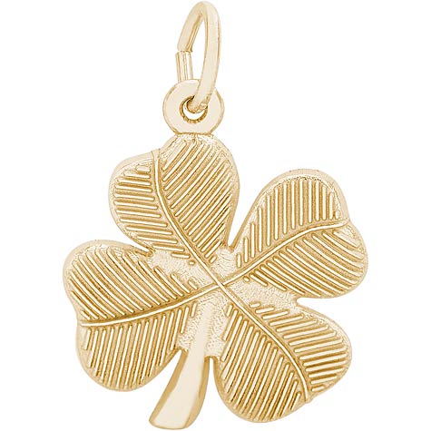 10K Gold Four Leaf Clover Charm by Rembrandt Charms 10K Gold Four Leaf Clover Charm by Rembrandt Charms