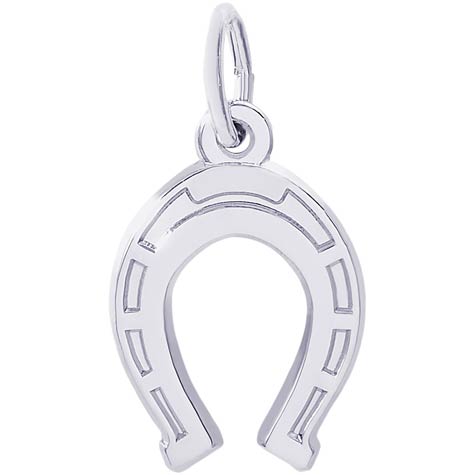 Sterling Silver Lucky Horseshoe Charm by Rembrandt Charms Sterling Silver Lucky Horseshoe Charm by Rembrandt Charms