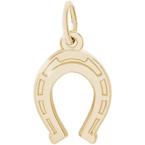 Gold Plate Lucky Horseshoe Charm by Rembrandt Charms Gold Plate Lucky Horseshoe Charm by Rembrandt Charms