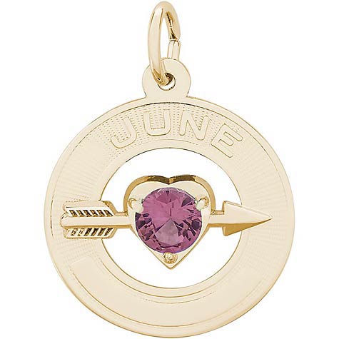 14k Gold 06 Jun Month of Love Charm by Rembrandt Charms 14k Gold 06 Jun Month of Love Charm by Rembrandt Charms