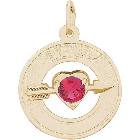 14k Gold 07 Jul Month of Love Charm by Rembrandt Charms 14k Gold 07 Jul Month of Love Charm by Rembrandt Charms