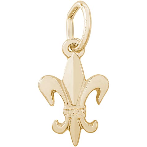 14K Gold Fleur De Lis Charm by Rembrandt Charms 14K Gold Fleur De Lis Charm by Rembrandt Charms