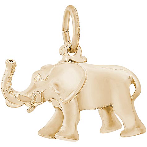 14K Gold African Elephant Charm by Rembrandt Charms 14K Gold African Elephant Charm by Rembrandt Charms