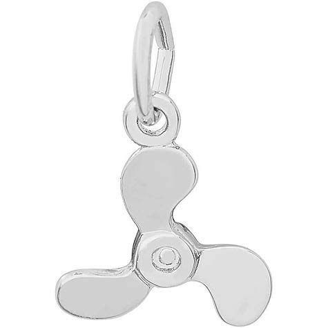 Sterling Silver Propeller Charm by Rembrandt Charms Sterling Silver Propeller Charm by Rembrandt Charms