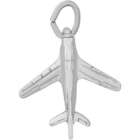 Sterling Silver Military Plane Charm by Rembrandt Charms Sterling Silver Military Plane Charm by Rembrandt Charms