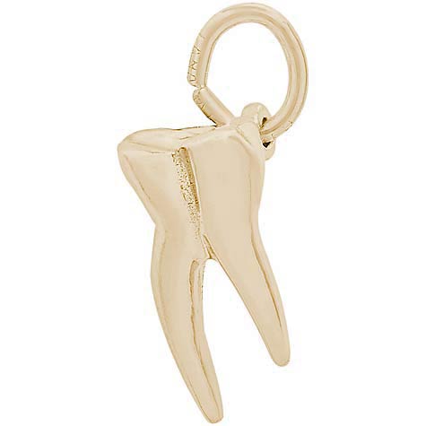 14k Gold Tooth Charm by Rembrandt Charms 14k Gold Tooth Charm by Rembrandt Charms