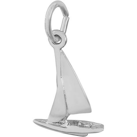 Sterling Silver Sailboat Accent Charm by Rembrandt Charms Sterling Silver Sailboat Accent Charm by Rembrandt Charms