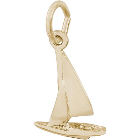 14K Gold Sailboat Accent Charm by Rembrandt Charms 14K Gold Sailboat Accent Charm by Rembrandt Charms