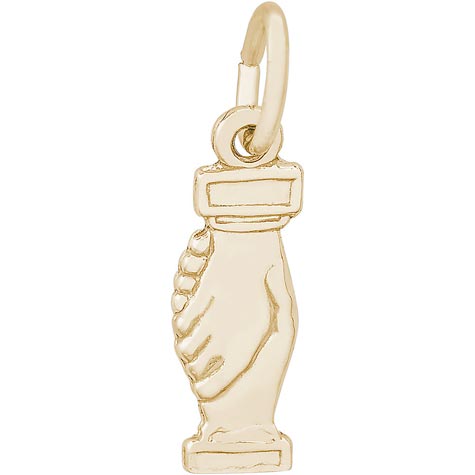 10K Gold Handshake Charm by Rembrandt Charms 10K Gold Handshake Charm by Rembrandt Charms