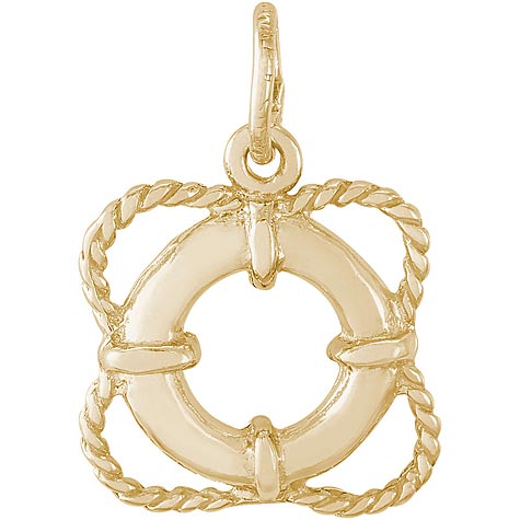 14K Gold Life Preserver Charm by Rembrandt Charms 14K Gold Life Preserver Charm by Rembrandt Charms