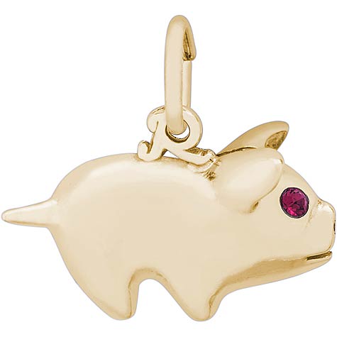 14K Gold Piggy Bank Charm by Rembrandt Charms 14K Gold Piggy Bank Charm by Rembrandt Charms