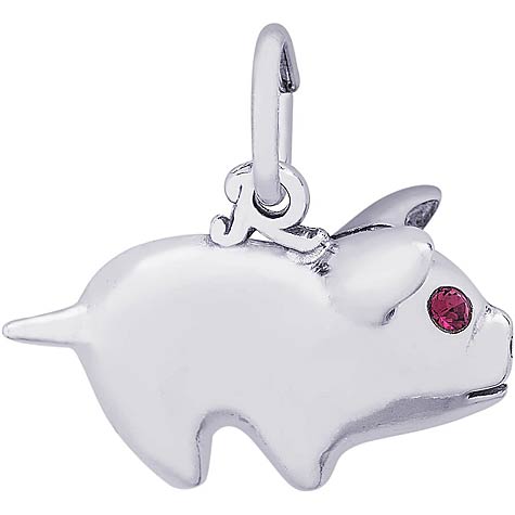 Sterling Silver Piggy Bank Charm by Rembrandt Charms Sterling Silver Piggy Bank Charm by Rembrandt Charms