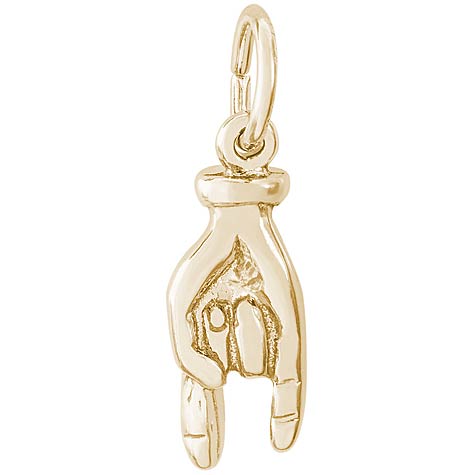 14K Gold Good Luck Hand Charm by Rembrandt Charms 14K Gold Good Luck Hand Charm by Rembrandt Charms