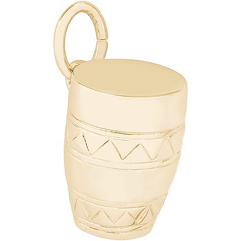 14K Gold Bongo Drum Charm by Rembrandt Charms 14K Gold Bongo Drum Charm by Rembrandt Charms