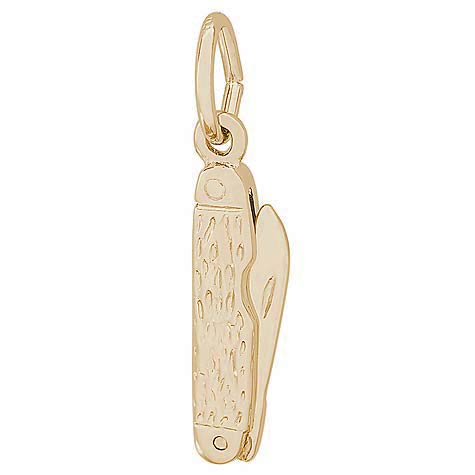 10K Gold Pocket Knife Charm Pendant by Rembrandt Charms 10K Gold Pocket Knife Charm Pendant by Rembrandt Charms