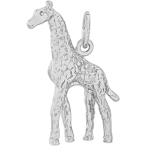 14K White Gold Giraffe Charm by Rembrandt Charms 14K White Gold Giraffe Charm by Rembrandt Charms