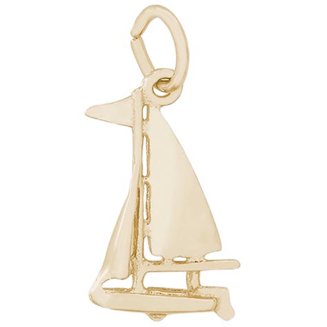 14K Gold Small Sloop Sailboat Charm by Rembrandt Charms 14K Gold Small Sloop Sailboat Charm by Rembrandt Charms