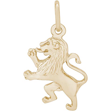 10K Gold Ramped Lion Charm by Rembrandt Charms 10K Gold Ramped Lion Charm by Rembrandt Charms