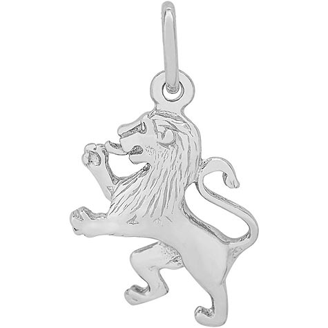 Sterling Silver Ramped Lion Charm by Rembrandt Charms Sterling Silver Ramped Lion Charm by Rembrandt Charms