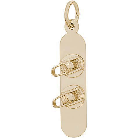 14k Gold Snowboard Charm by Rembrandt Charms 14k Gold Snowboard Charm by Rembrandt Charms