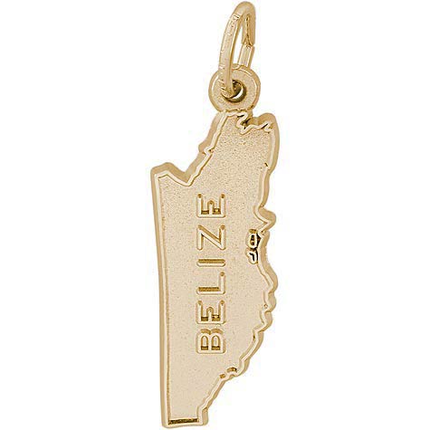 10K Gold Belize Map Charm by Rembrandt Charms 10K Gold Belize Map Charm by Rembrandt Charms