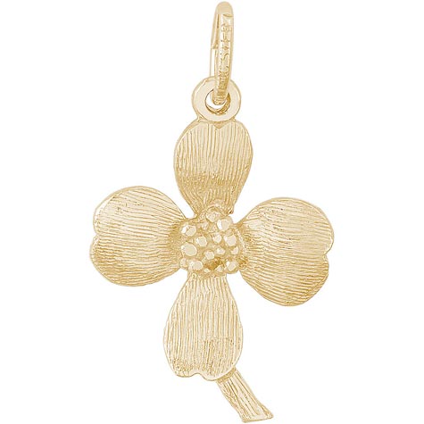 14K Gold Dogwood Charm by Rembrandt Charms 14K Gold Dogwood Charm by Rembrandt Charms