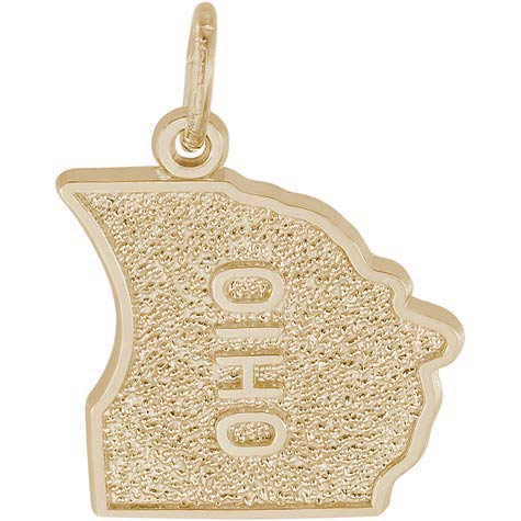14K Gold Ohio Charm by Rembrandt Charms 14K Gold Ohio Charm by Rembrandt Charms