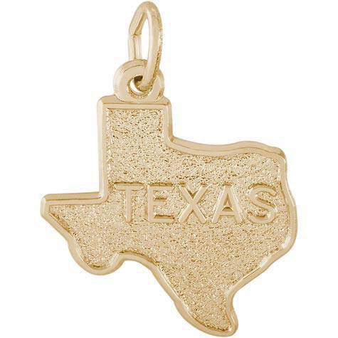 14k Gold Texas State Map Charm by Rembrandt Charms 14k Gold Texas State Map Charm by Rembrandt Charms