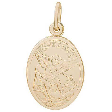 14K Gold Saint Michael Charm by Rembrandt Charms 14K Gold Saint Michael Charm by Rembrandt Charms