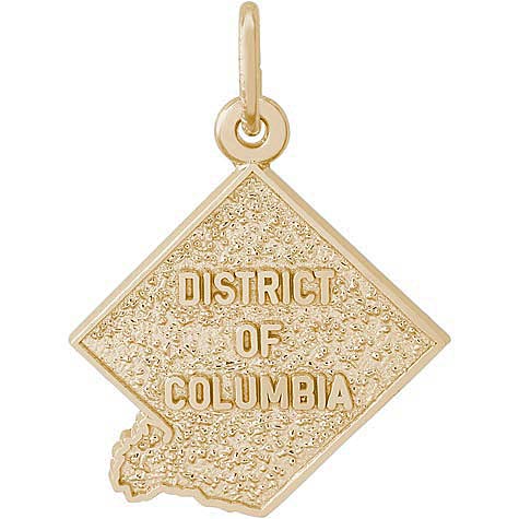 14K Gold District of Columbia Charm by Rembrandt Charms 14K Gold District of Columbia Charm by Rembrandt Charms