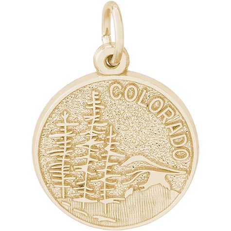 14K Gold Colorado Charm by Rembrandt Charms 14K Gold Colorado Charm by Rembrandt Charms