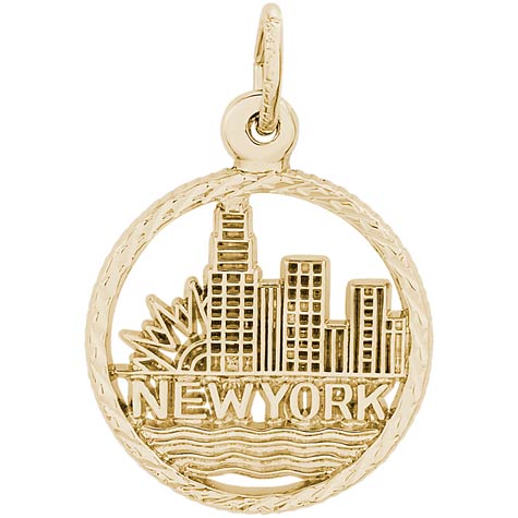 14k Gold New York Skyline Charm by Rembrandt Charms 14k Gold New York Skyline Charm by Rembrandt Charms
