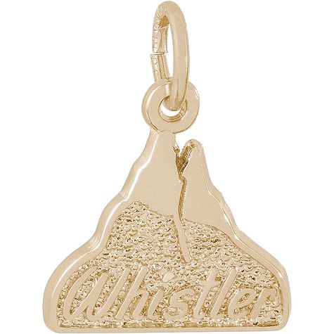 14K Gold Whistler Mountain Charm by Rembrandt Charms 14K Gold Whistler Mountain Charm by Rembrandt Charms