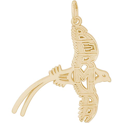 14K Gold Bermuda Longtail Charm by Rembrandt Charms 14K Gold Bermuda Longtail Charm by Rembrandt Charms