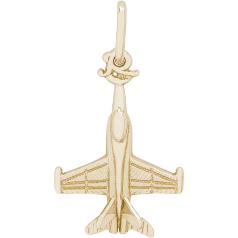 14K Gold Fighter Jet Charm by Rembrandt Charms 14K Gold Fighter Jet Charm by Rembrandt Charms