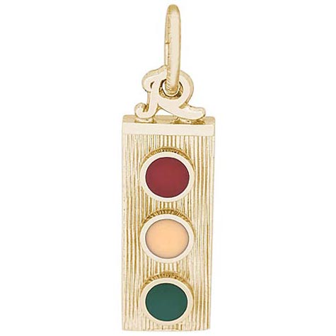 14K Gold Traffic Light Charm by Rembrandt Charms 14K Gold Traffic Light Charm by Rembrandt Charms