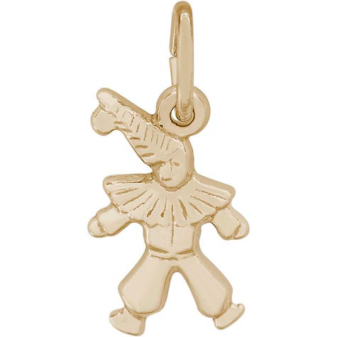 10K Gold Clown Accent Charm by Rembrandt Charms 10K Gold Clown Accent Charm by Rembrandt Charms