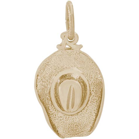Gold Plate Cowboy Hat Charm by Rembrandt Charms Gold Plate Cowboy Hat Charm by Rembrandt Charms