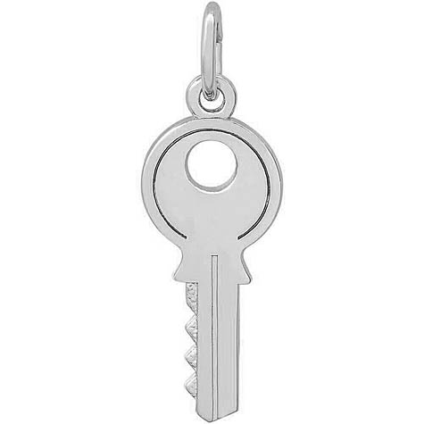 Sterling Silver House Key Charm by Rembrandt Charms Sterling Silver House Key Charm by Rembrandt Charms