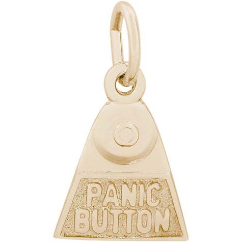 14K Gold Panic Button Charm by Rembrandt Charms 14K Gold Panic Button Charm by Rembrandt Charms