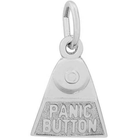 Sterling Silver Panic Button Charm by Rembrandt Charms Sterling Silver Panic Button Charm by Rembrandt Charms