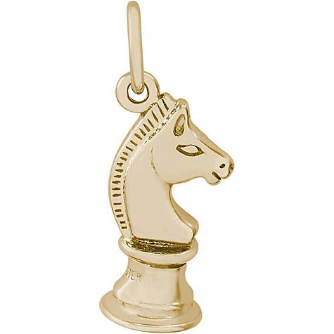 14K Gold Knight Chess Piece Charm by Rembrandt Charms 14K Gold Knight Chess Piece Charm by Rembrandt Charms
