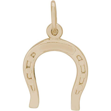 14K Gold Horseshoe Charm by Rembrandt Charms 14K Gold Horseshoe Charm by Rembrandt Charms