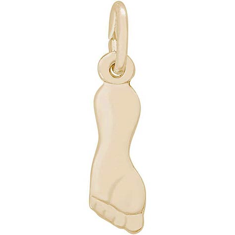 14k Gold Foot Charm by Rembrandt Charms 14k Gold Foot Charm by Rembrandt Charms