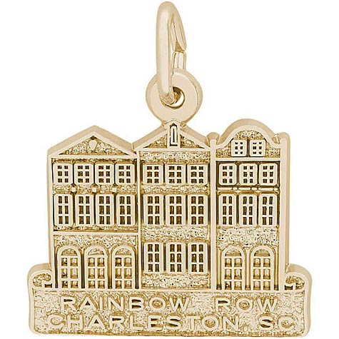 14K Gold Rainbow Row Charm by Rembrandt Charms 14K Gold Rainbow Row Charm by Rembrandt Charms