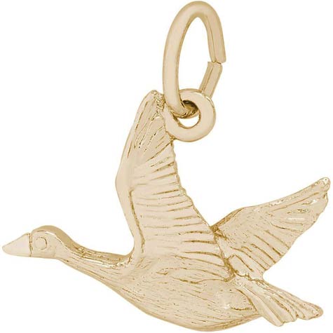 14K Gold Canada Goose Charm by Rembrandt Charms 14K Gold Canada Goose Charm by Rembrandt Charms