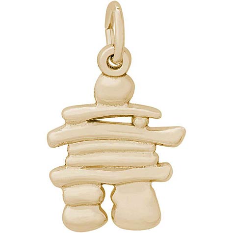 14K Gold Inukshuk Charm by Rembrandt Charms 14K Gold Inukshuk Charm by Rembrandt Charms